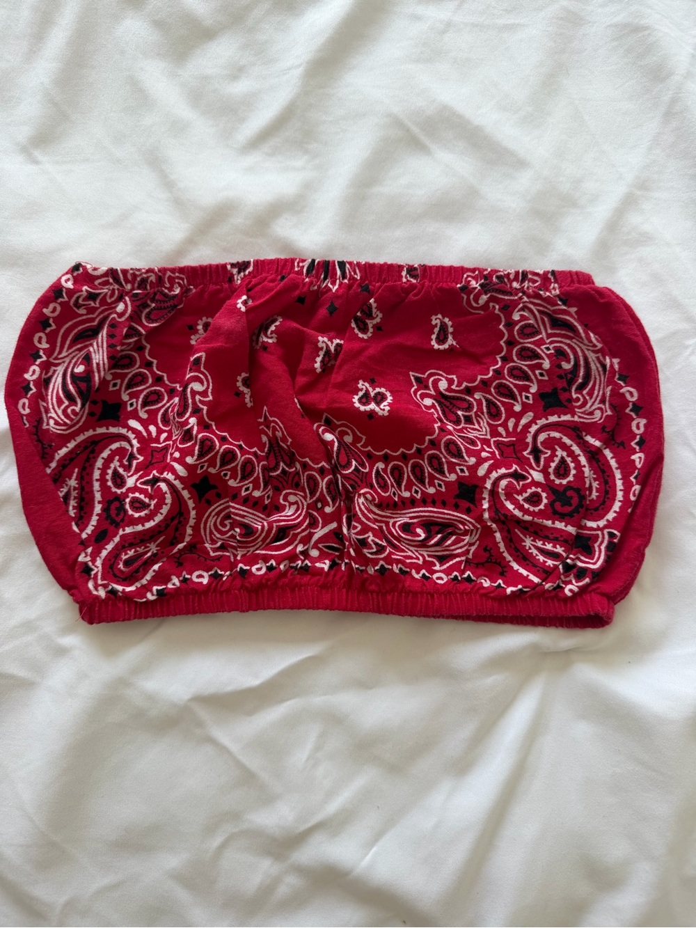 Urban Renewal Red Paisley Bandana Bandeau